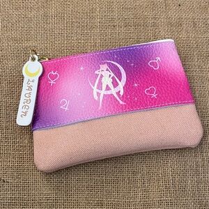 Sailor Moon RARE Universal Studios Japan Small Leather & Canvas Pouch